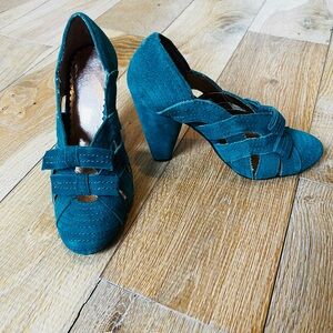 Seychelles Teal Elegant Heels